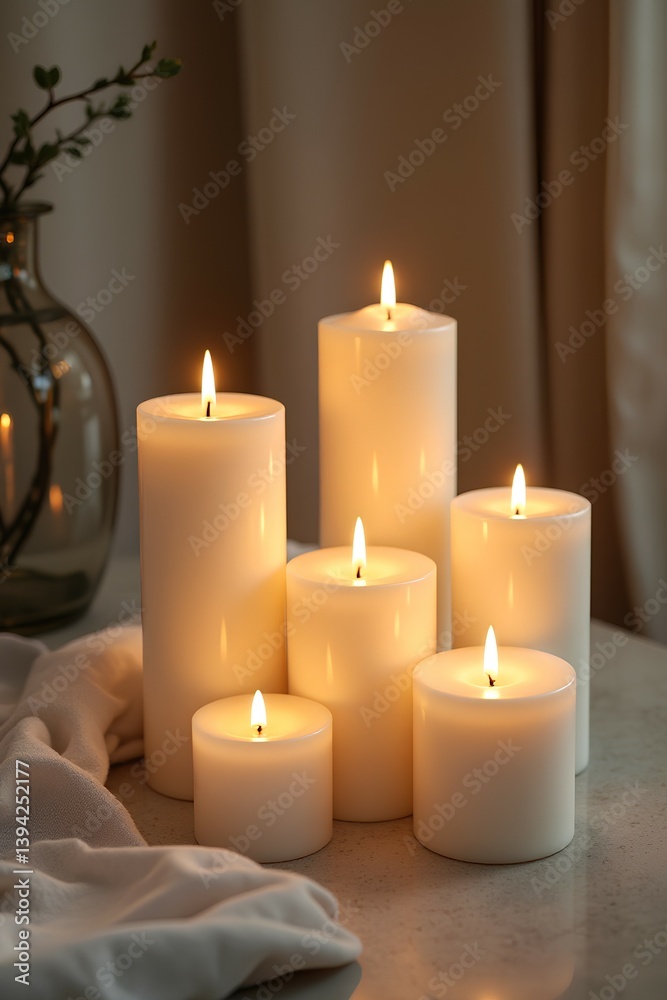 candles on the table candles on the table