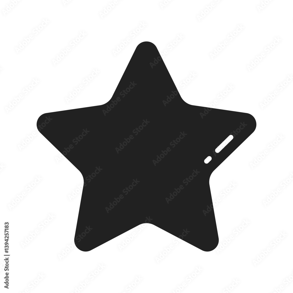Star icon vector image. Suitable for mobile apps, web apps and print media. Star icon vector image. Suitable for mobile apps, web apps and print media.