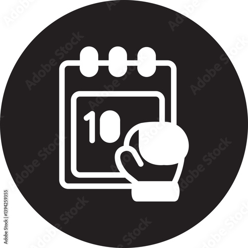 calendar glyph icon