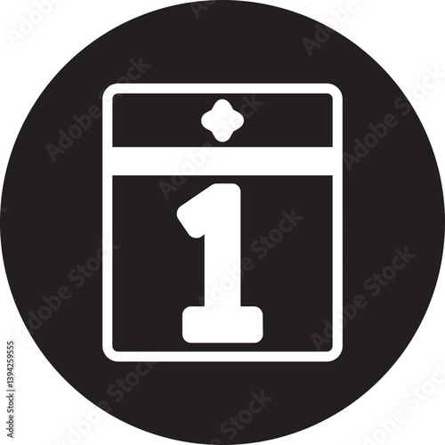 Round glyph icon