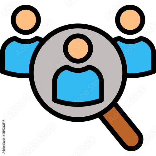 Sampling lineal color icon