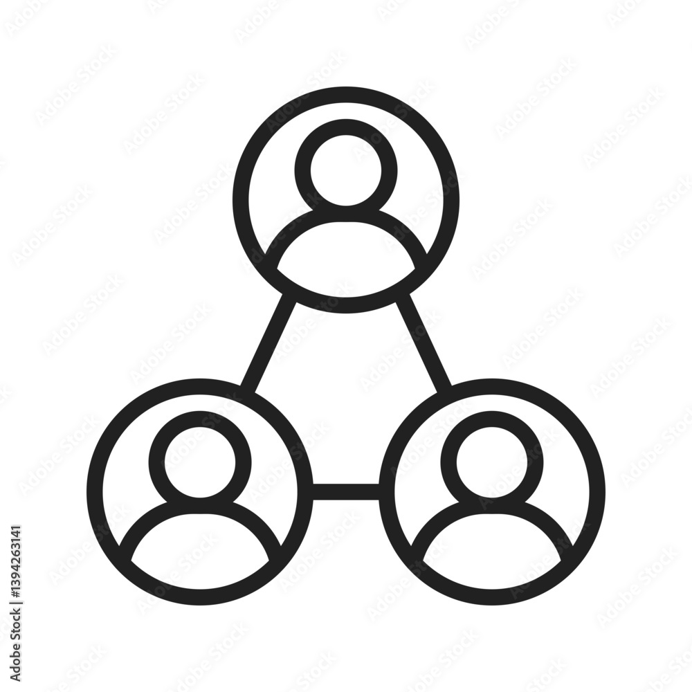 Connnections icon vector image. Suitable for mobile apps, web apps and print media.