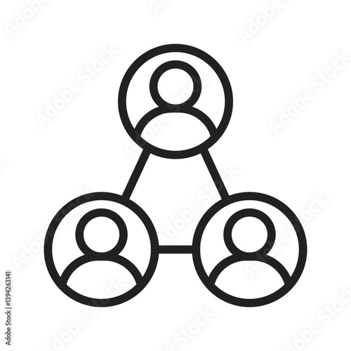 Connnections icon vector image. Suitable for mobile apps, web apps and print media.