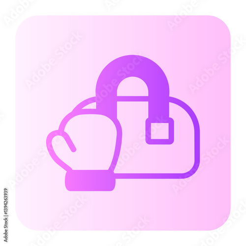 duffle bag gradient icon