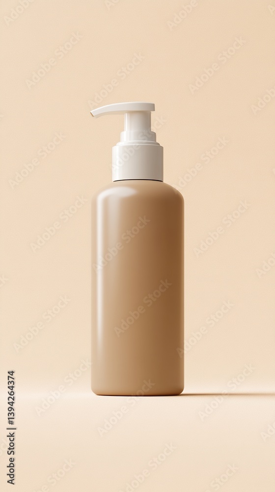 A minimalist studio shot of a modern lotion bottle, highlighting its sleek design and natural color palette. It's an aesthetic ode to simplicity and elegance. A minimalist studio shot of a modern lotion bottle, highlighting its sleek design and natural color palette. It's an aesthetic ode to simplicity and elegance.