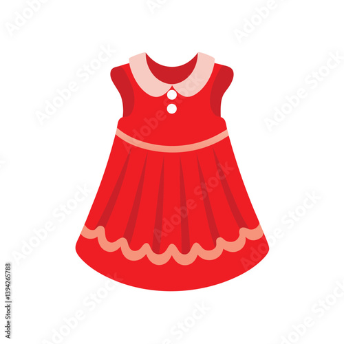 Kids dressed on vector art illustration 