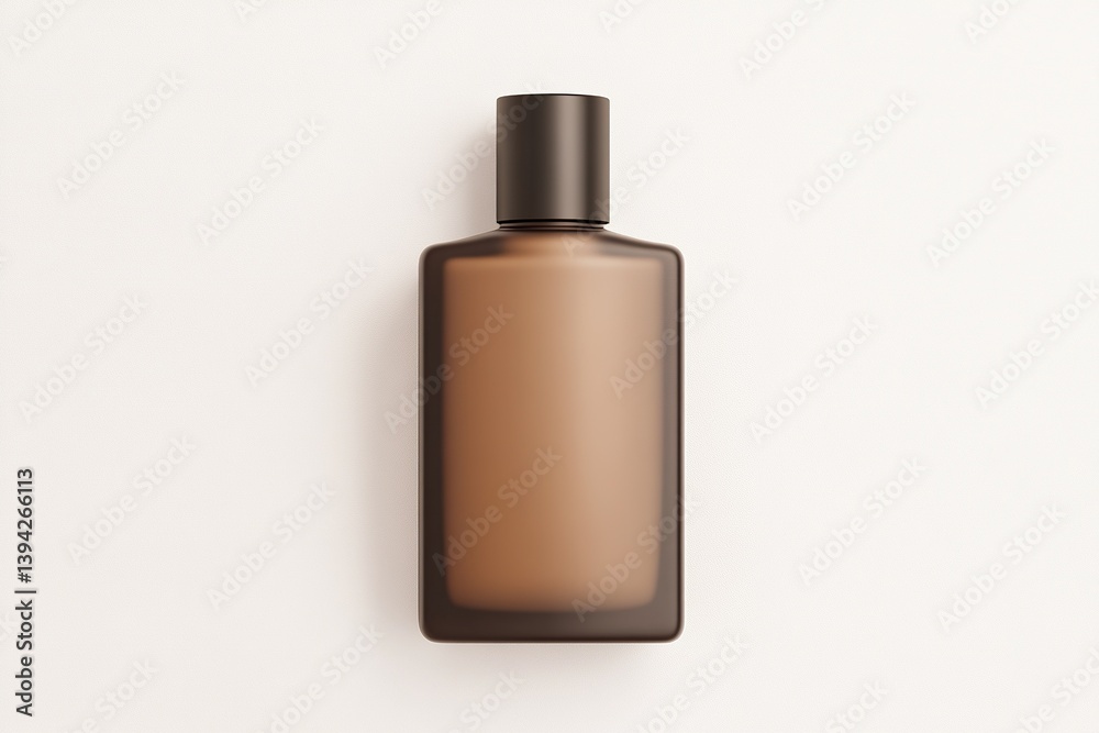 A sophisticated minimalist brown perfume bottle with a matte finish, exuding an aura of understated luxury. A sophisticated minimalist brown perfume bottle with a matte finish, exuding an aura of understated luxury.
