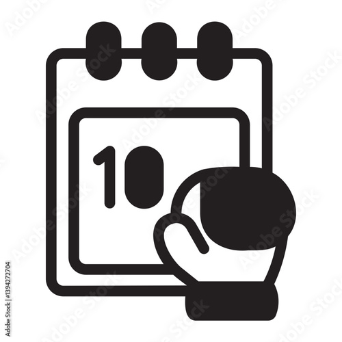 calendar glyph icon