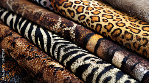 Assorted Animal Print Fabrics with Diverse Patterns
