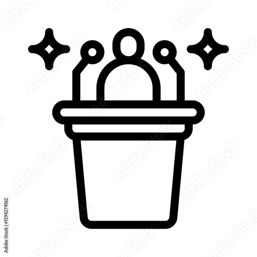 public speaker line icon
