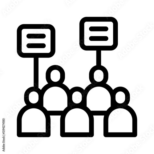 protest line icon
