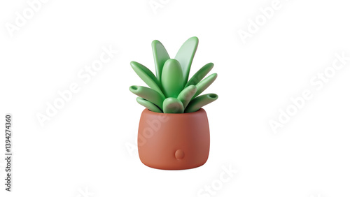 A charming succulent in a pot, great for home decor, lifestyle, or botanical visuals.