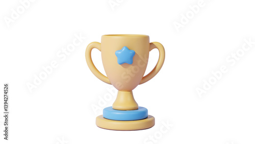A trophy graphic symbolizing achievement, competition, or celebration.
