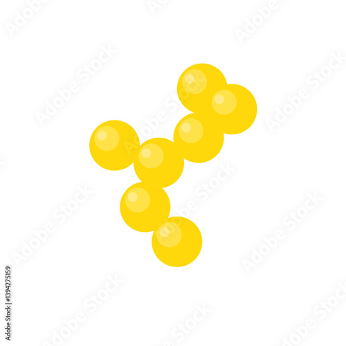 Probiotic Bacteria Lactococcus Cartoon Vector Illustration