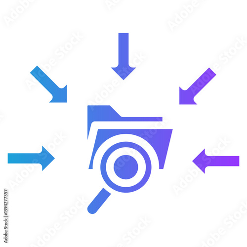Data Collection glyph gradient icon Free Download Data Collection glyph gradient icon - GFXLoad