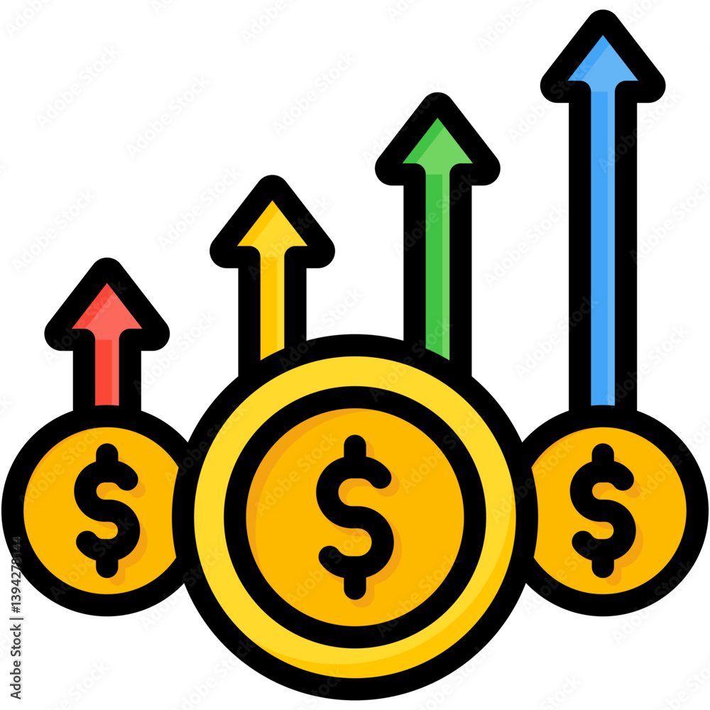 Obraz premium Increase Profit Icon