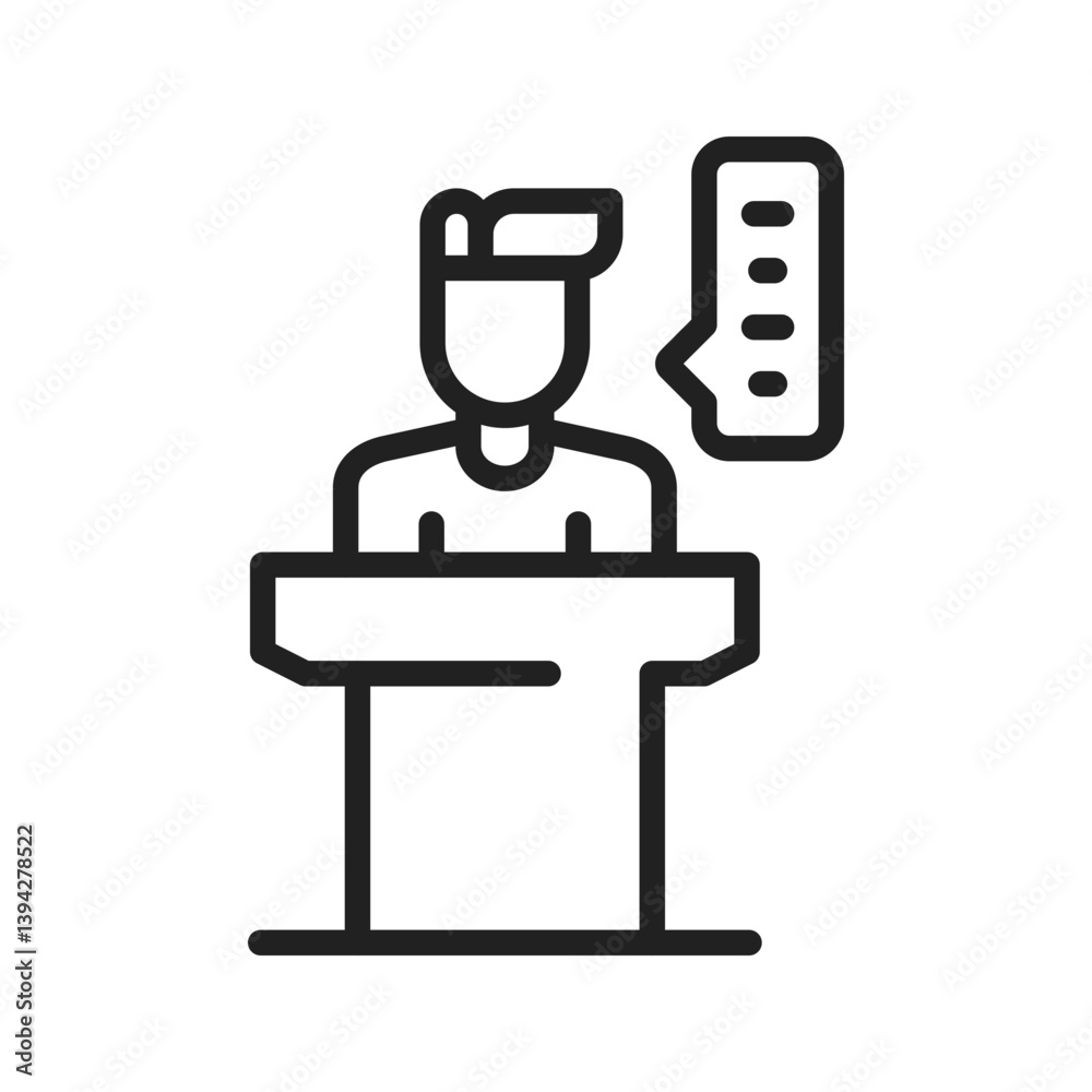 Speaker icon vector image. Suitable for mobile apps, web apps and print media. Speaker icon vector image. Suitable for mobile apps, web apps and print media.