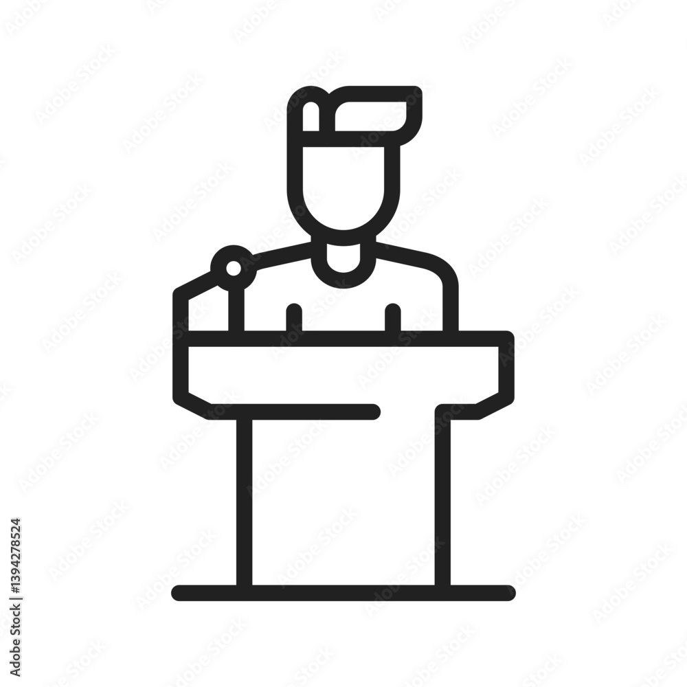 Seminar icon vector image. Suitable for mobile apps, web apps and print media.