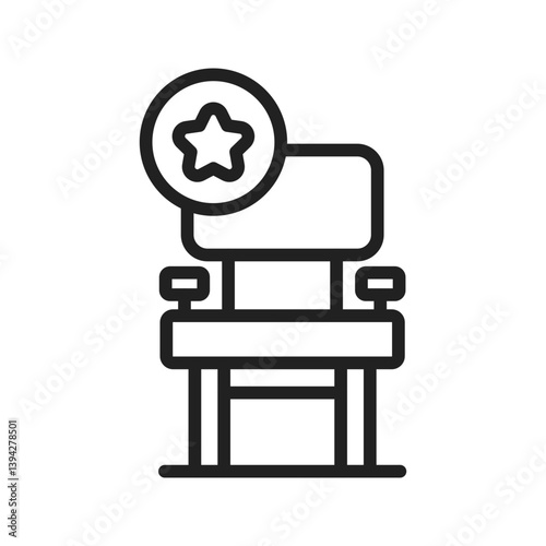 Seat icon vector image. Suitable for mobile apps, web apps and print media.