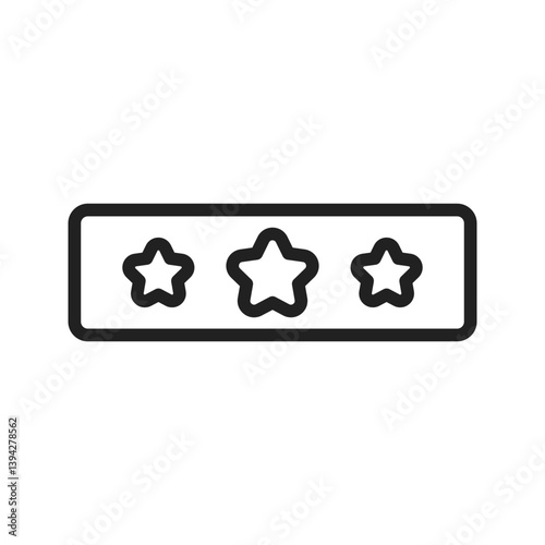 Stars icon vector image. Suitable for mobile apps, web apps and print media.