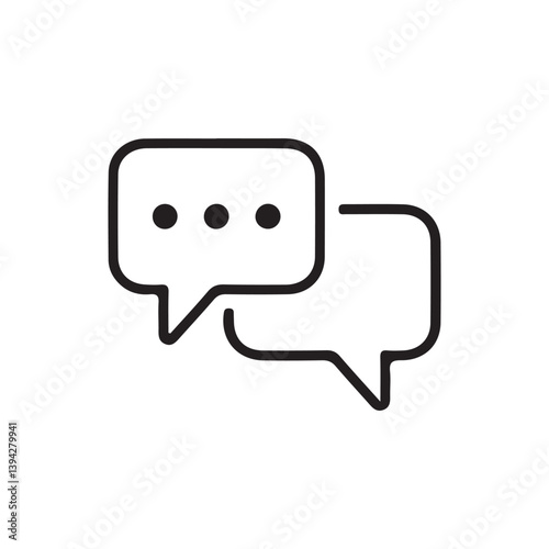 Comment icon. message symbol. Comment icon speech bubble symbol. Speech bubble collection. Vector Illustration Eps 10