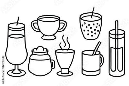 Wallpaper Mural Sex on the Beach Line Art Artistic Concept for Illustration   Torontodigital.ca