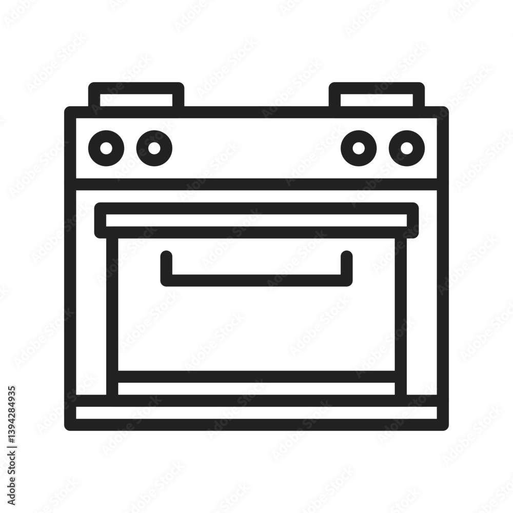 Cooking Stove icon vector image. Suitable for mobile apps, web apps and print media. Cooking Stove icon vector image. Suitable for mobile apps, web apps and print media.