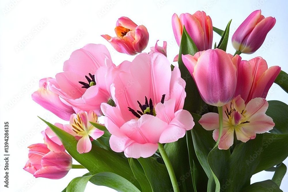 Fototapeta premium Pink tulips for mother's day