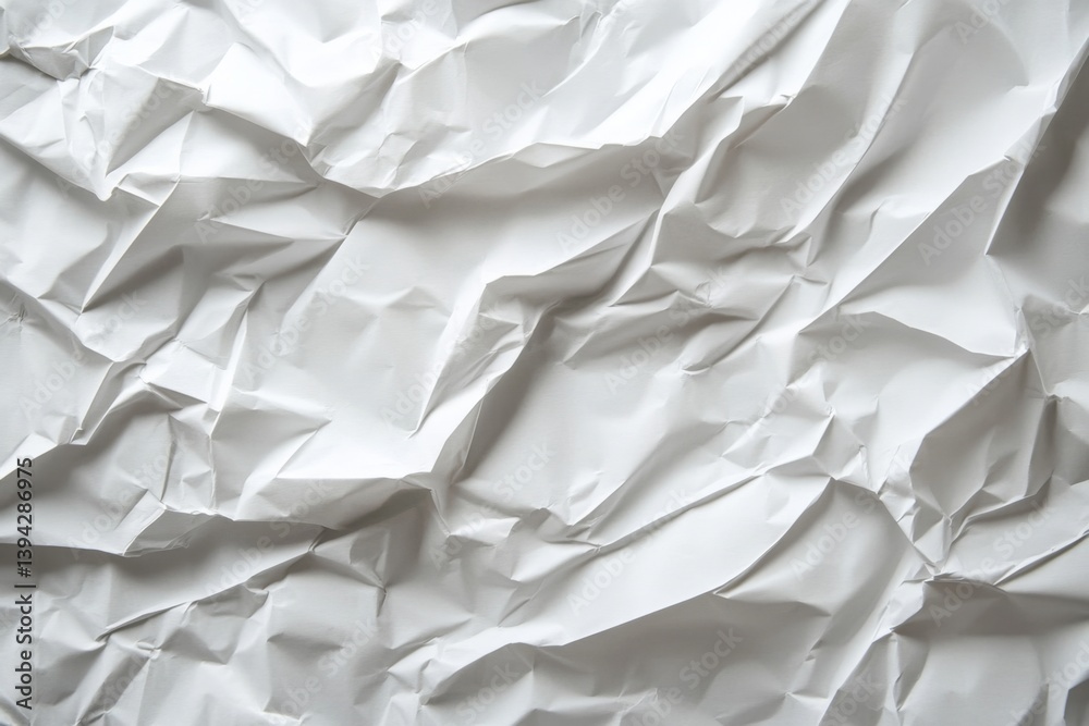 Crumpled White Paper Texture Crumpled White Paper Texture