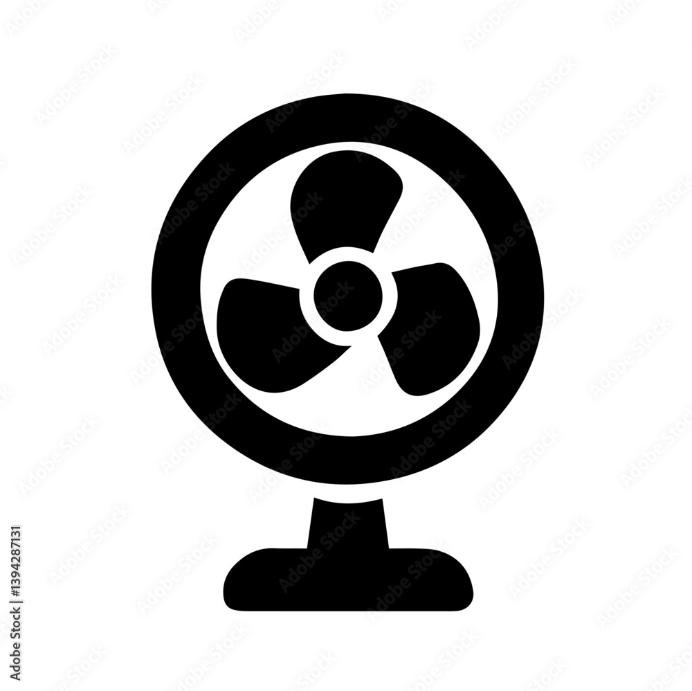 Desk fan with three blades, airflow and cooling in various industrial, domestic, technological, cooling, heating support, HVAC systems, drying, ventilation, combustion, machinery heat management. Desk fan with three blades, airflow and cooling in various industrial, domestic, technological, cooling, heating support, HVAC systems, drying, ventilation, combustion, machinery heat management.