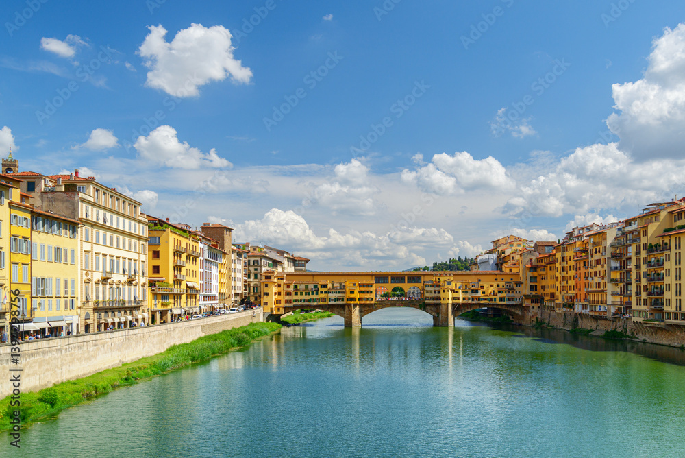 The Ponte Vecchio over the Arno River, Florence, Tuscany, Italy The Ponte Vecchio over the Arno River, Florence, Tuscany, Italy