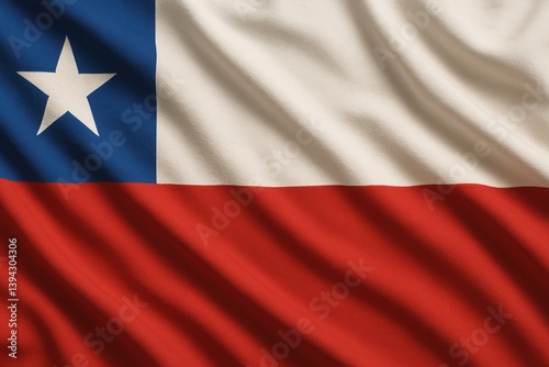 The Chilean flag, with its white star on a blue square, a white stripe and a red stripe, flutters in a slight breeze. Concept of: Chilean Patriotism. Free Download The Chilean flag, with its white star on a blue square, a white stripe and a red stripe, flutters in a slight breeze. Concept of: Chilean Patriotism. - GFXLoad