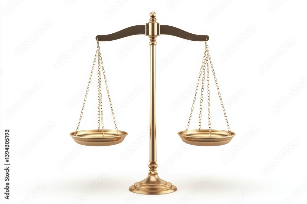 Golden Justice Scales - Symbol of Balance and Fairness Golden Justice Scales - Symbol of Balance and Fairness