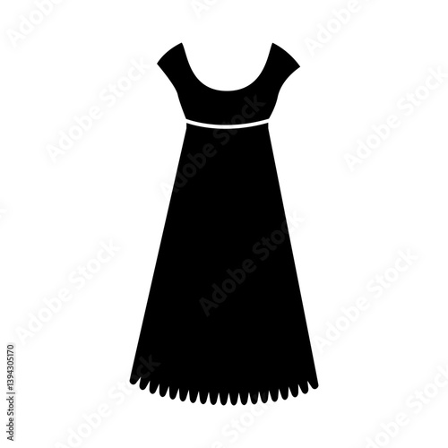 Obraz na płótnie Dress icon vector. frock illustration sign. Fashion symbol or logo. w salonie