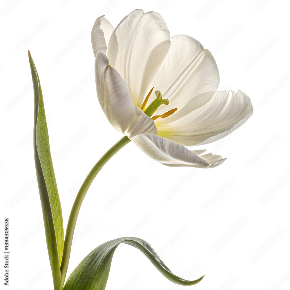 Fototapeta premium white flower isolated on white