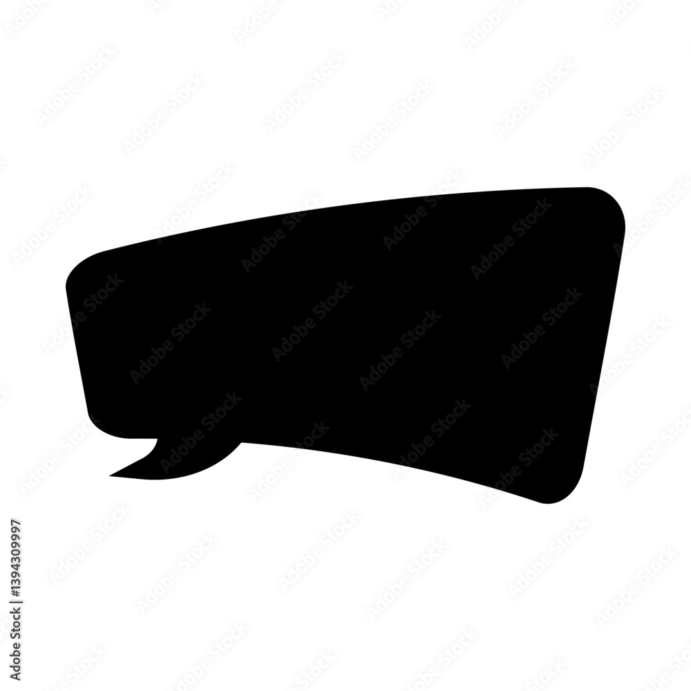 Speech bubble vector icon. Chat illustration sign. Message symbol. Text bubble logo.