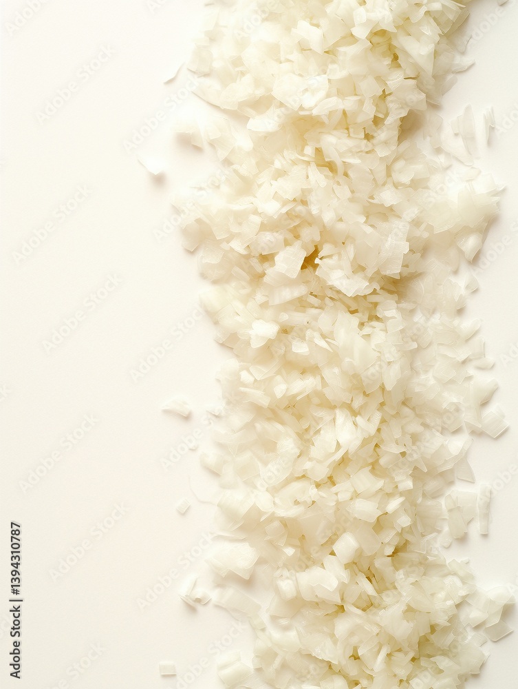 Finely chopped white onion on background Finely chopped white onion on background