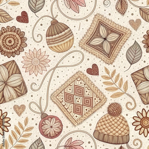 Cozy Autumn Warmth Seamless Pattern