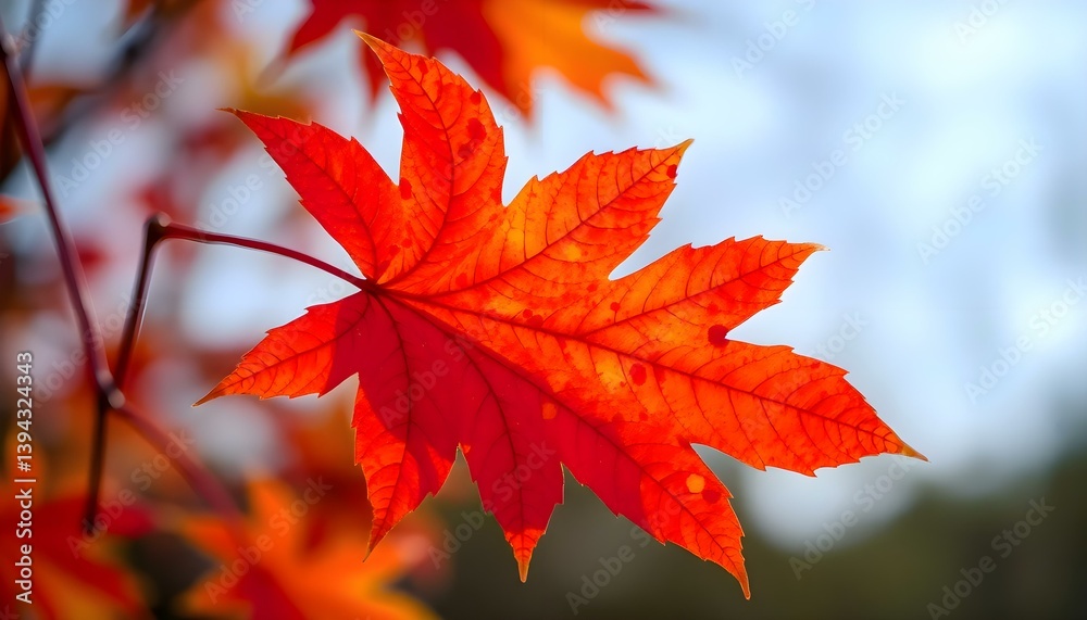 close up of a red leaf on a tree close up of a red leaf on a tree