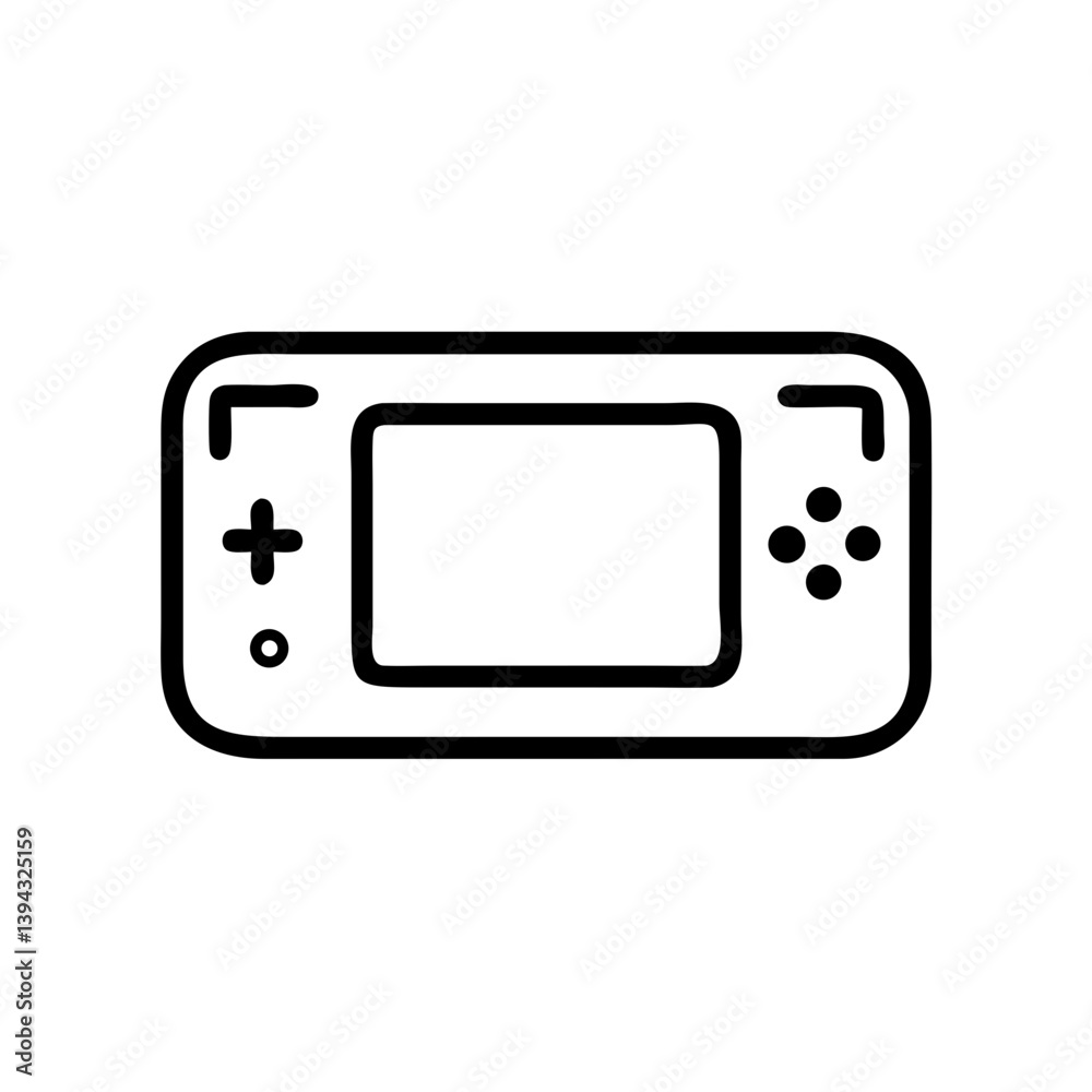 Game Console icon vector line art Game Console icon vector line art