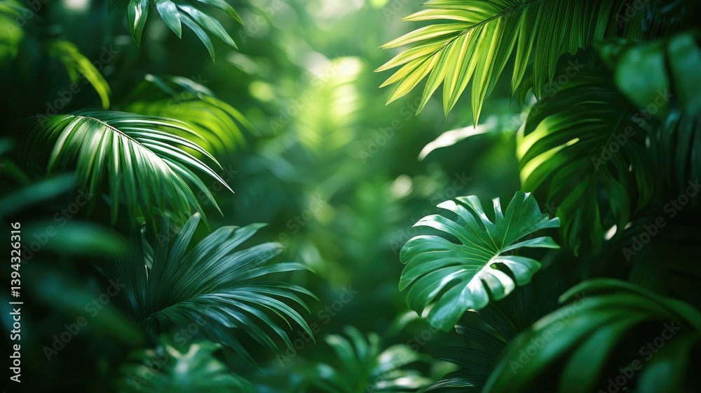 Obraz premium Jungle Vegetation Outdoors Woodland.