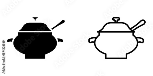 Tureen icon on white background