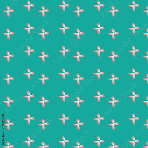 Seamless pattern repeat ready pink leaves on blue baby ideal cute wallpaper 