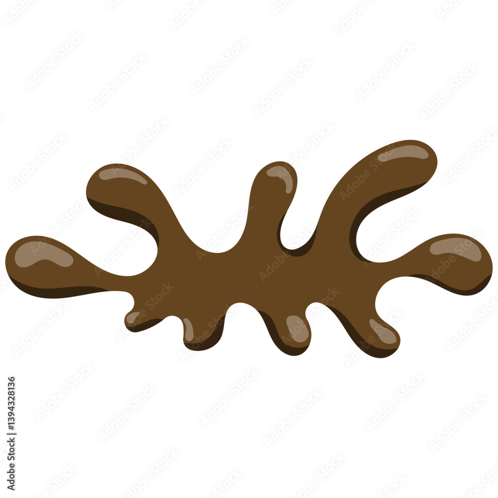 Obraz premium Melted Chocolate Splash