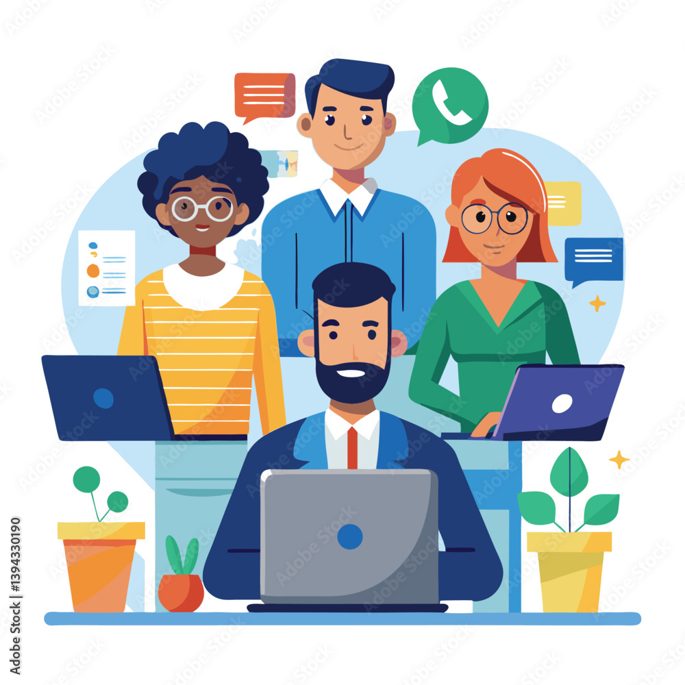 Obraz premium professional-business-people--programmer-working