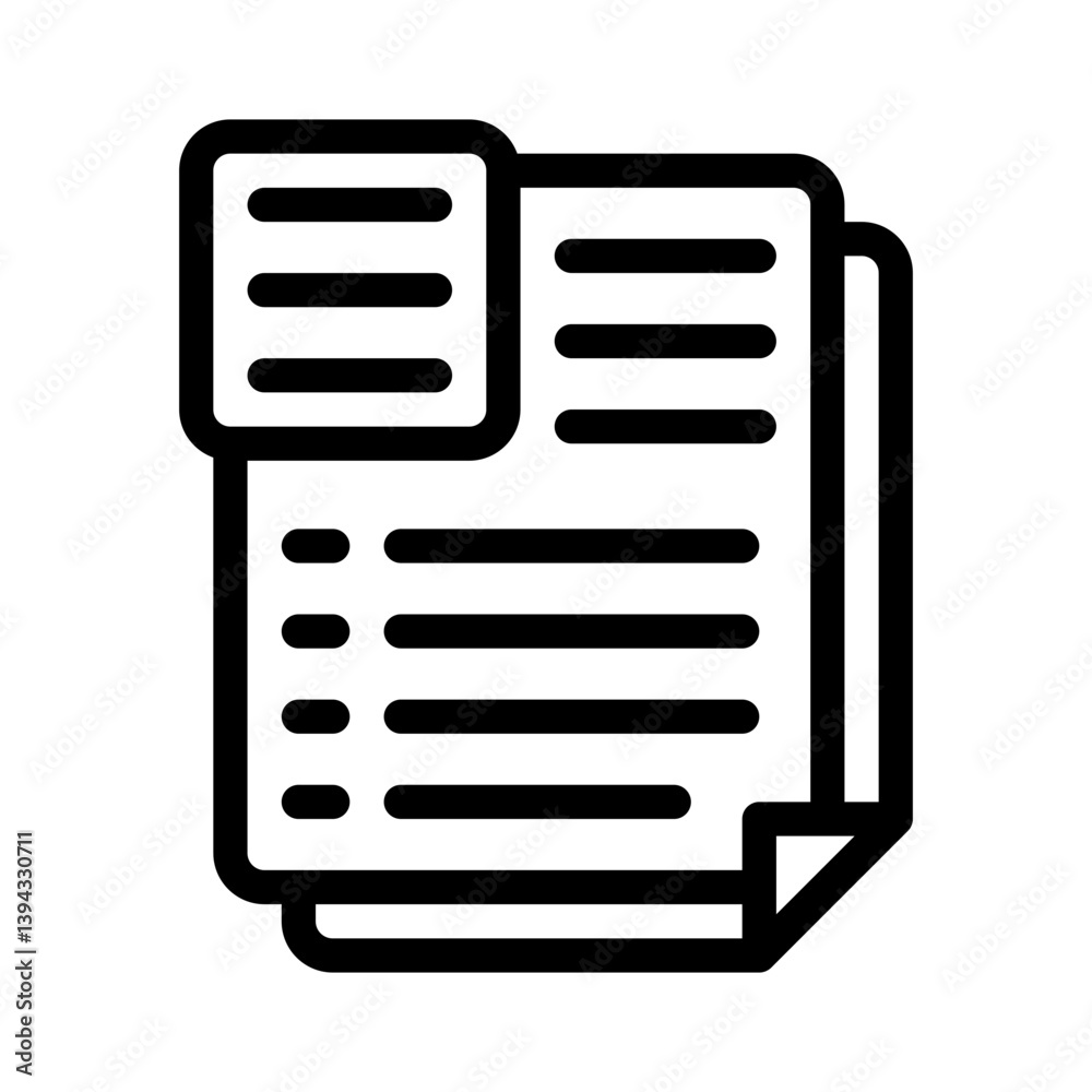 documents line icon documents line icon
