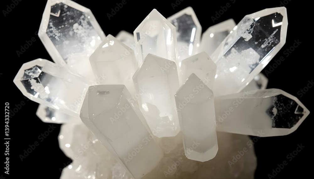 cluster of crystals sitting on top of a table cluster of crystals sitting on top of a table