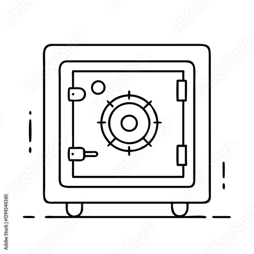 safe box icon, safe box vector illustration-simple illustration of safe box, perfect for safe box logos and icons