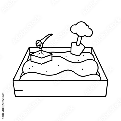 sandbox icon, sandbox vector illustration-simple illustration of sandbox, perfect for sandbox logos and icons