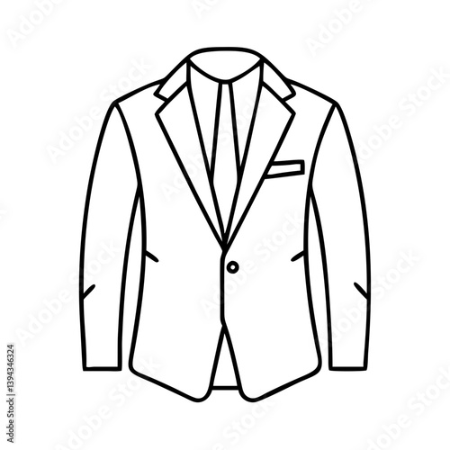 suit icon, suit vector illustration-simple illustration of suit, perfect for suit logos and icons